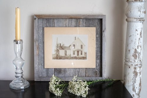 11x14in Weathered Gray Picture Frame with Plexiglass - GREAT BEACH HOUSE