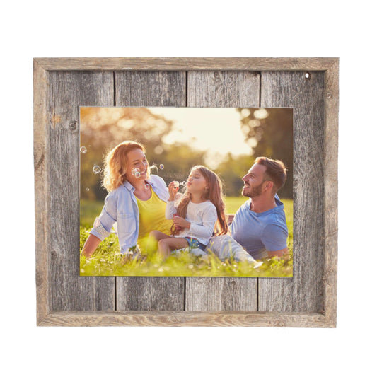 11x14in Weathered Gray Picture Frame with Plexiglass - GREAT BEACH HOUSE