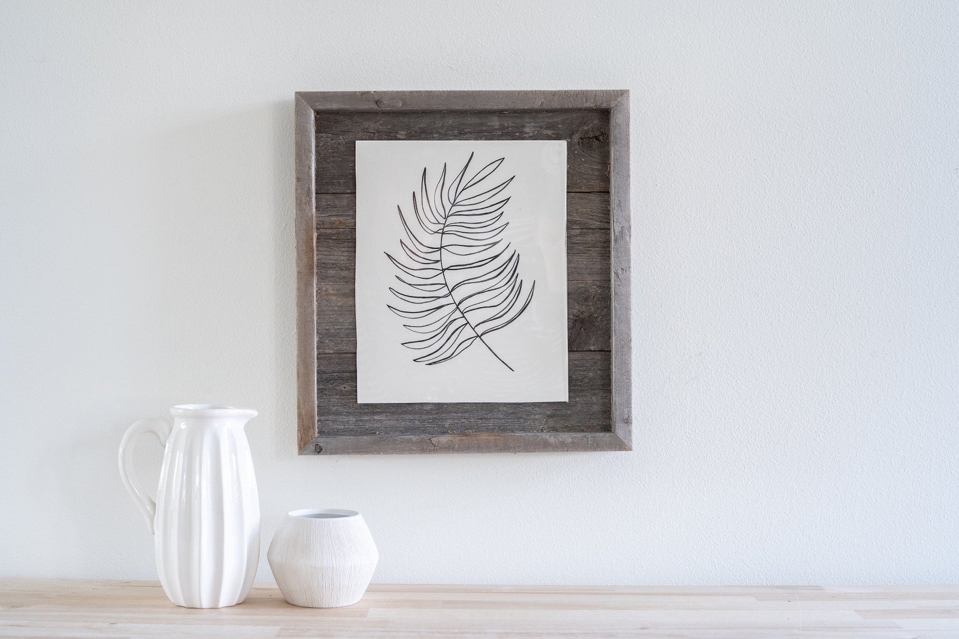 11x14in Weathered Gray Picture Frame with Plexiglass - GREAT BEACH HOUSE
