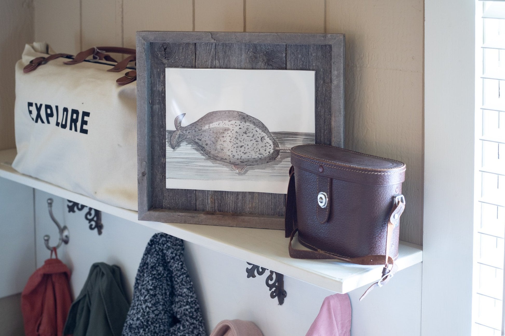 11x14in Weathered Gray Picture Frame with Plexiglass - GREAT BEACH HOUSE