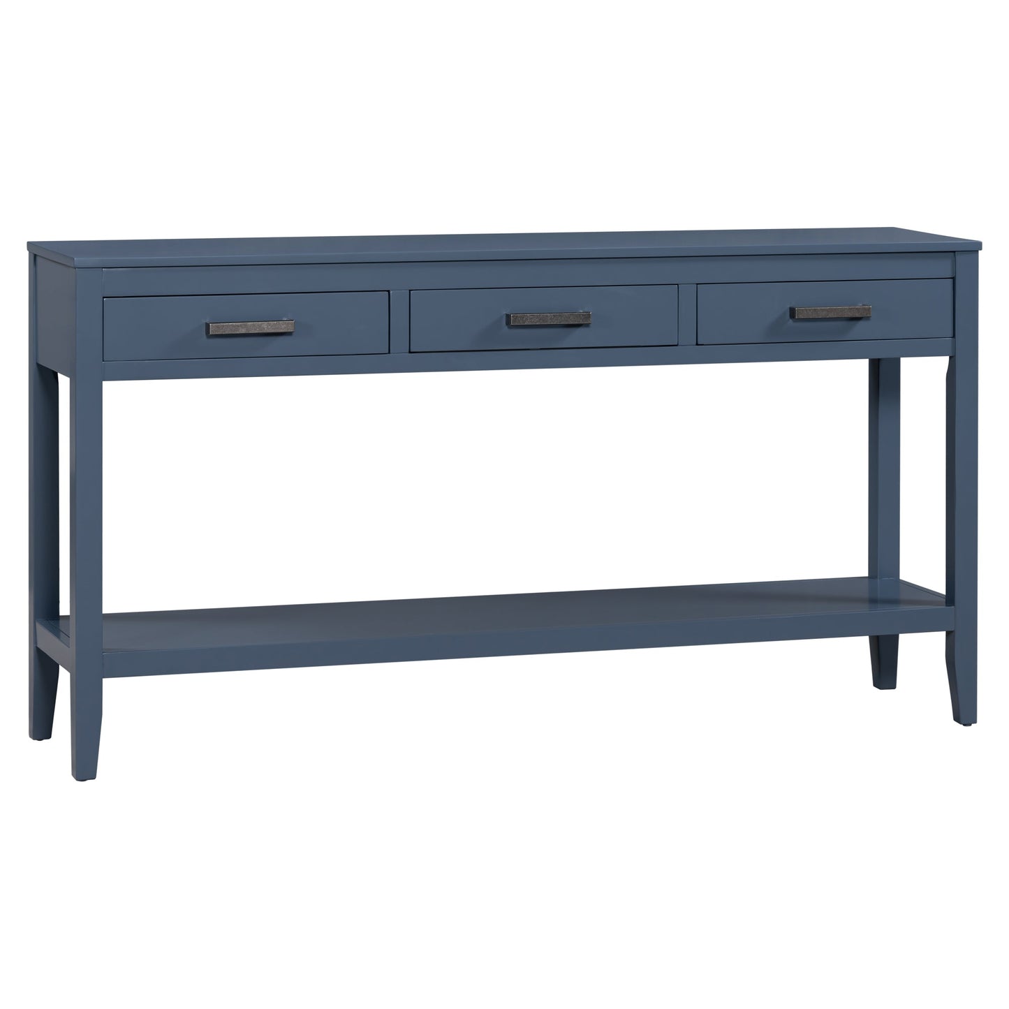 Contemporary 3-Drawer Console Table with 1 Shelf, Entrance Table