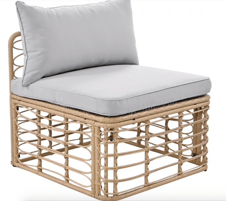 7 Pieces Outdoor Patio Furniture, All - Weather Rattan Sectional Sofa - GREAT BEACH HOUSE