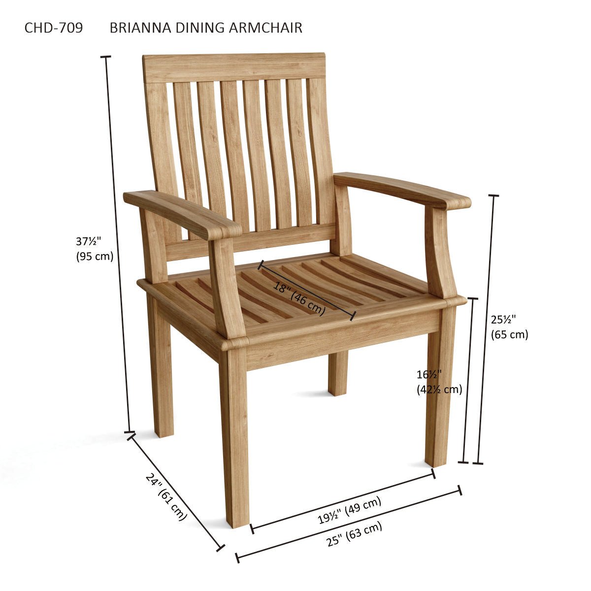 BRIANNA DINING ARMCHAIR - GREAT BEACH HOUSE