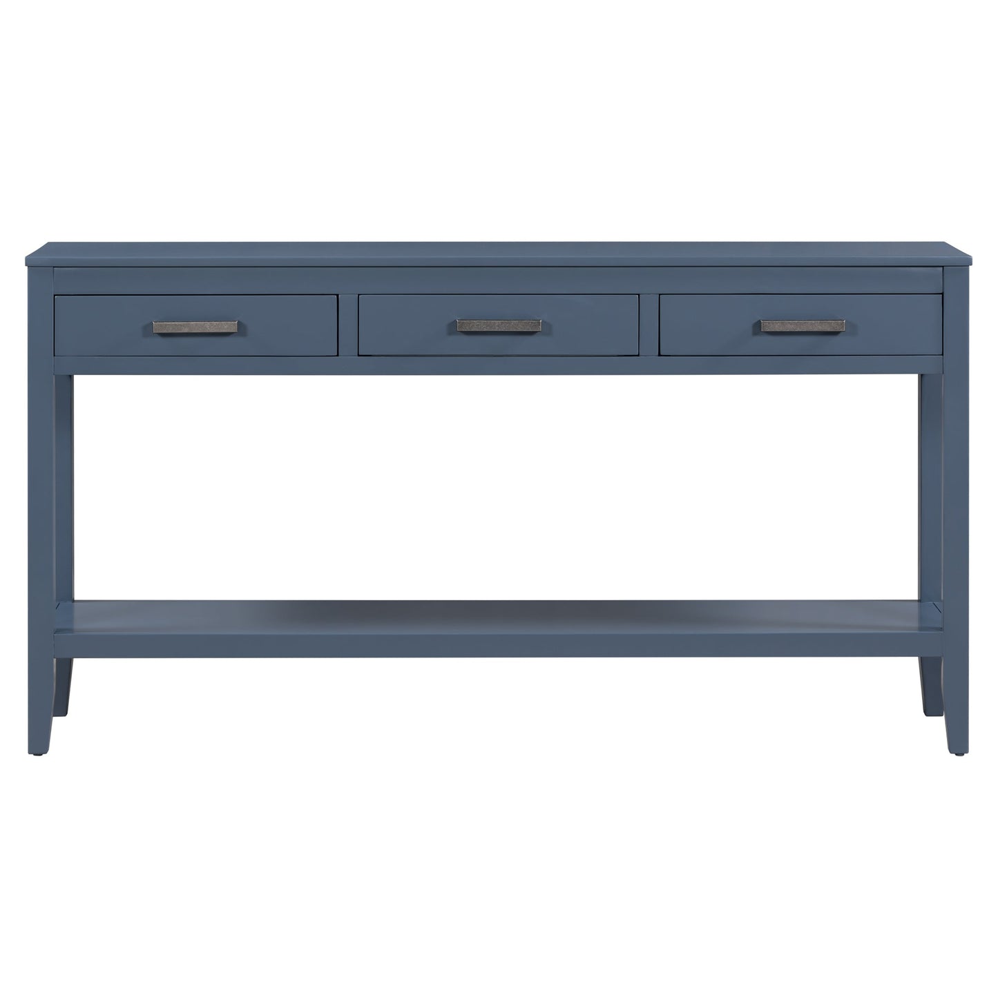 Contemporary 3 - Drawer Console Table with 1 Shelf, Entrance Table - GREAT BEACH HOUSE