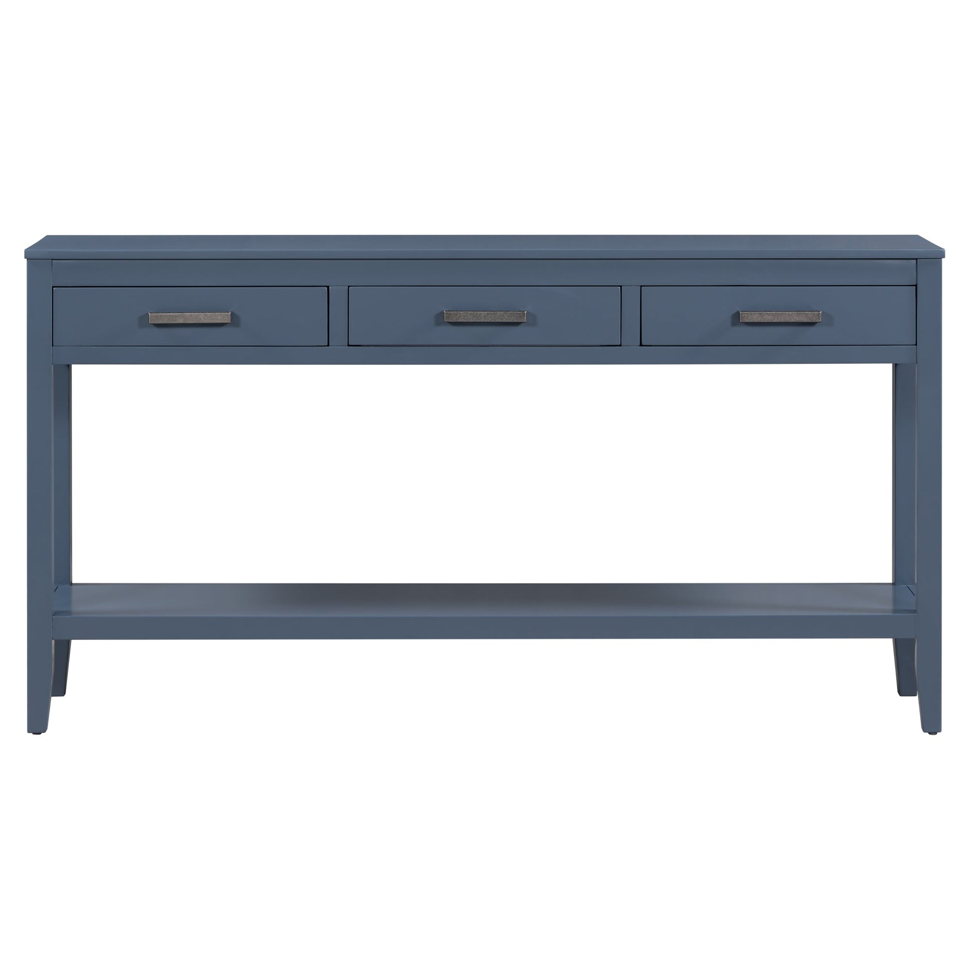 Contemporary 3 - Drawer Console Table with 1 Shelf, Entrance Table - GREAT BEACH HOUSE