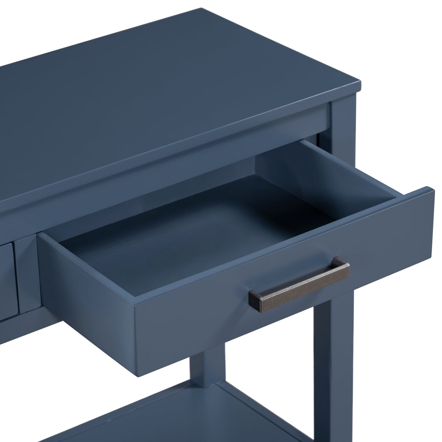 Contemporary 3 - Drawer Console Table with 1 Shelf, Entrance Table - GREAT BEACH HOUSE