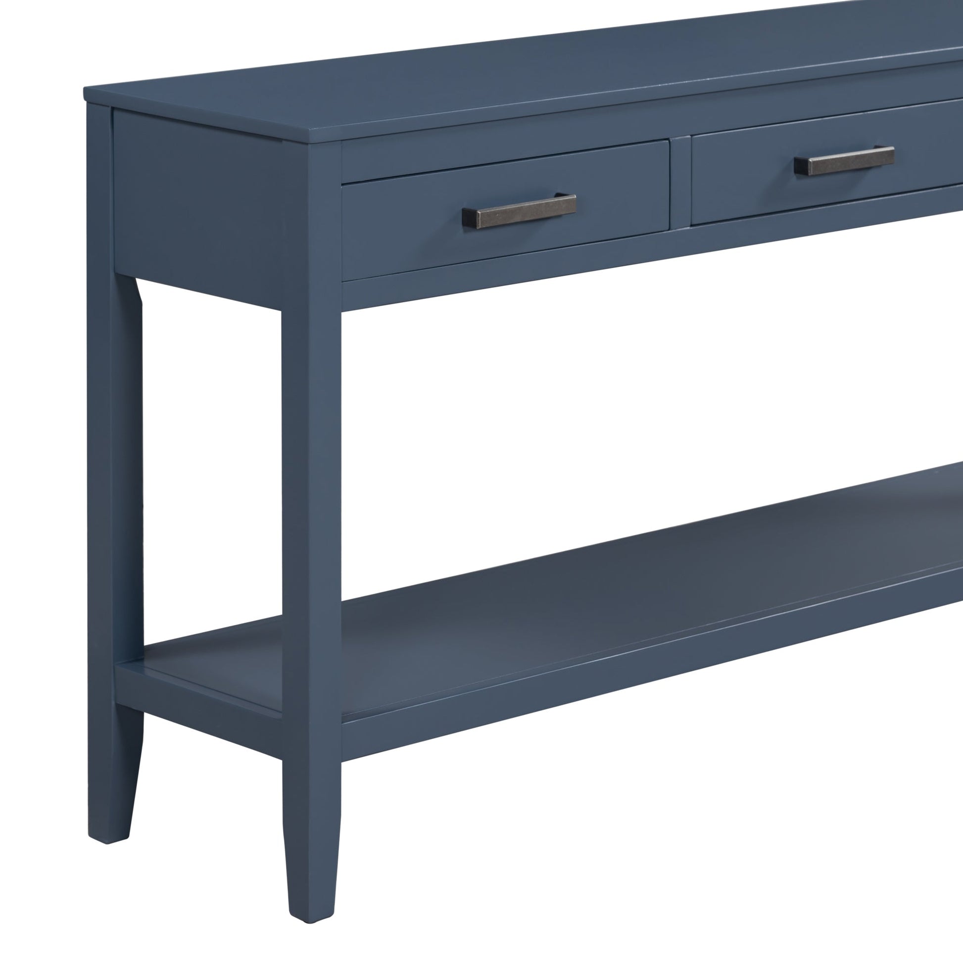 Contemporary 3 - Drawer Console Table with 1 Shelf, Entrance Table - GREAT BEACH HOUSE