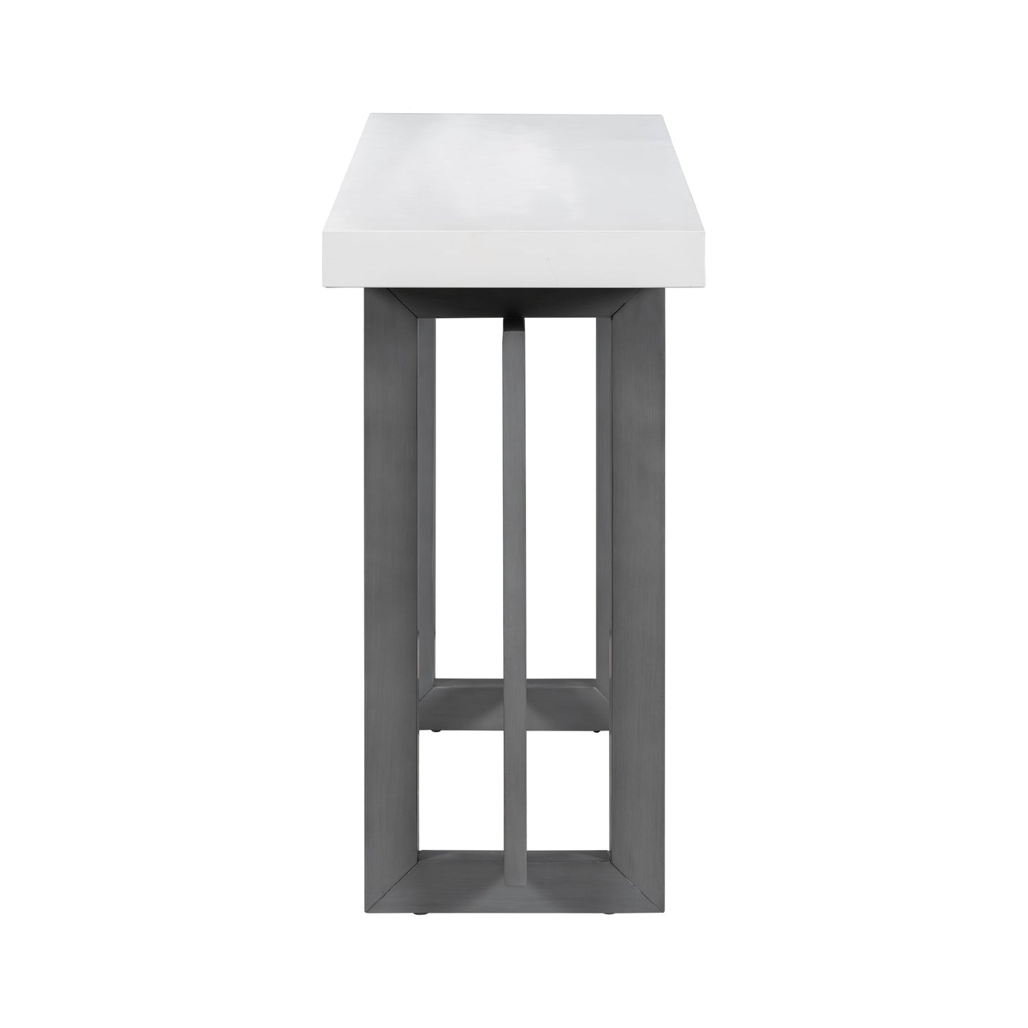 Contemporary Console Table with Wood Top, Extra Long Entryway Table - GREAT BEACH HOUSE