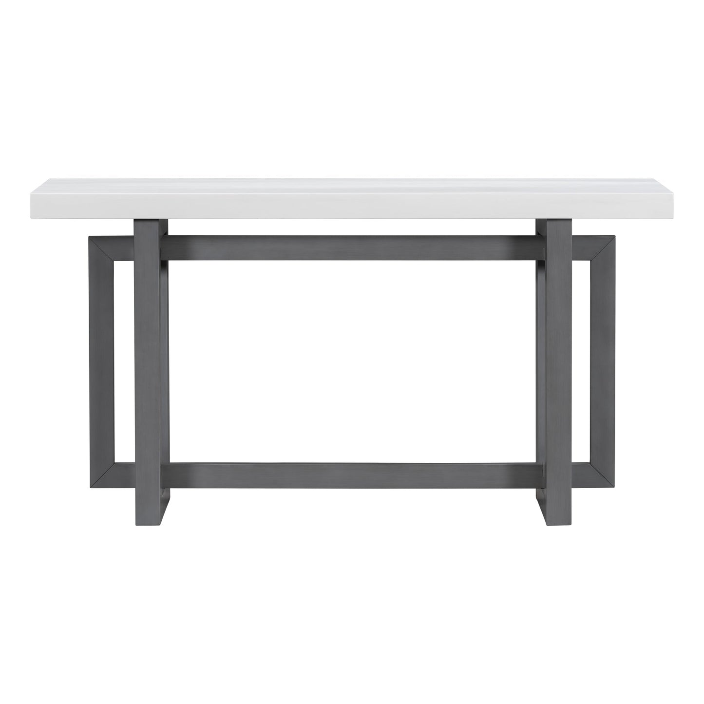 Contemporary Console Table with Wood Top, Extra Long Entryway Table - GREAT BEACH HOUSE