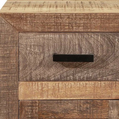Solid Wood Butcher Block Accent Cabinet or Nightstand - GREAT BEACH HOUSE