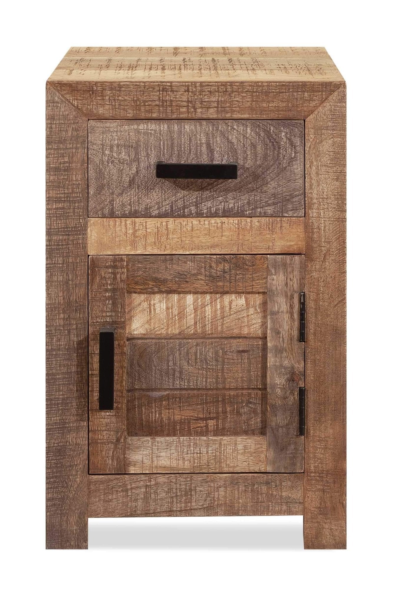 Solid Wood Butcher Block Accent Cabinet or Nightstand - GREAT BEACH HOUSE